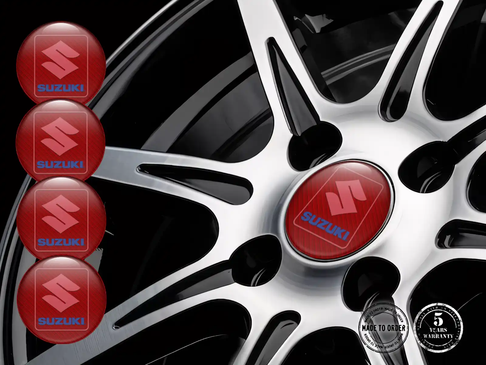 Suzuki Wheel Emblems Precision Interstellar Cascade